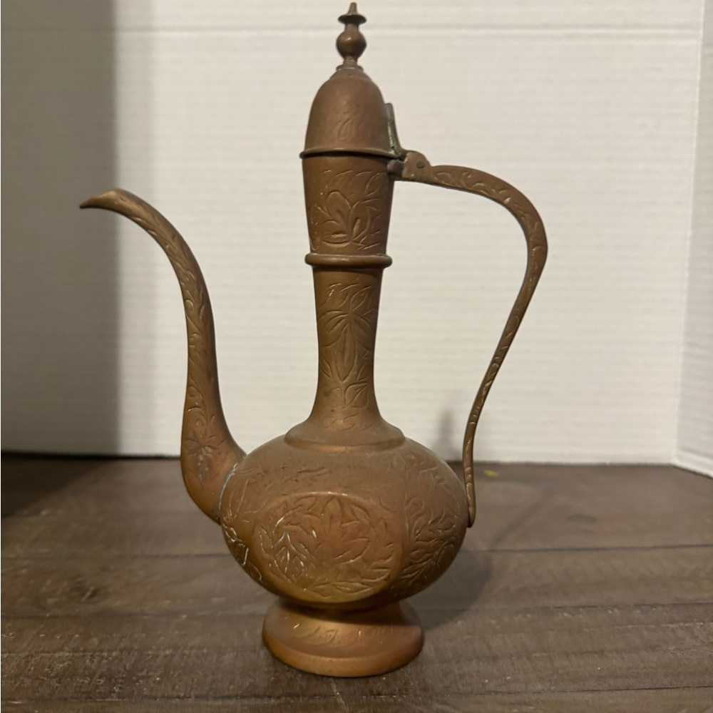 Vintage Brass Tea Pot, Made in India